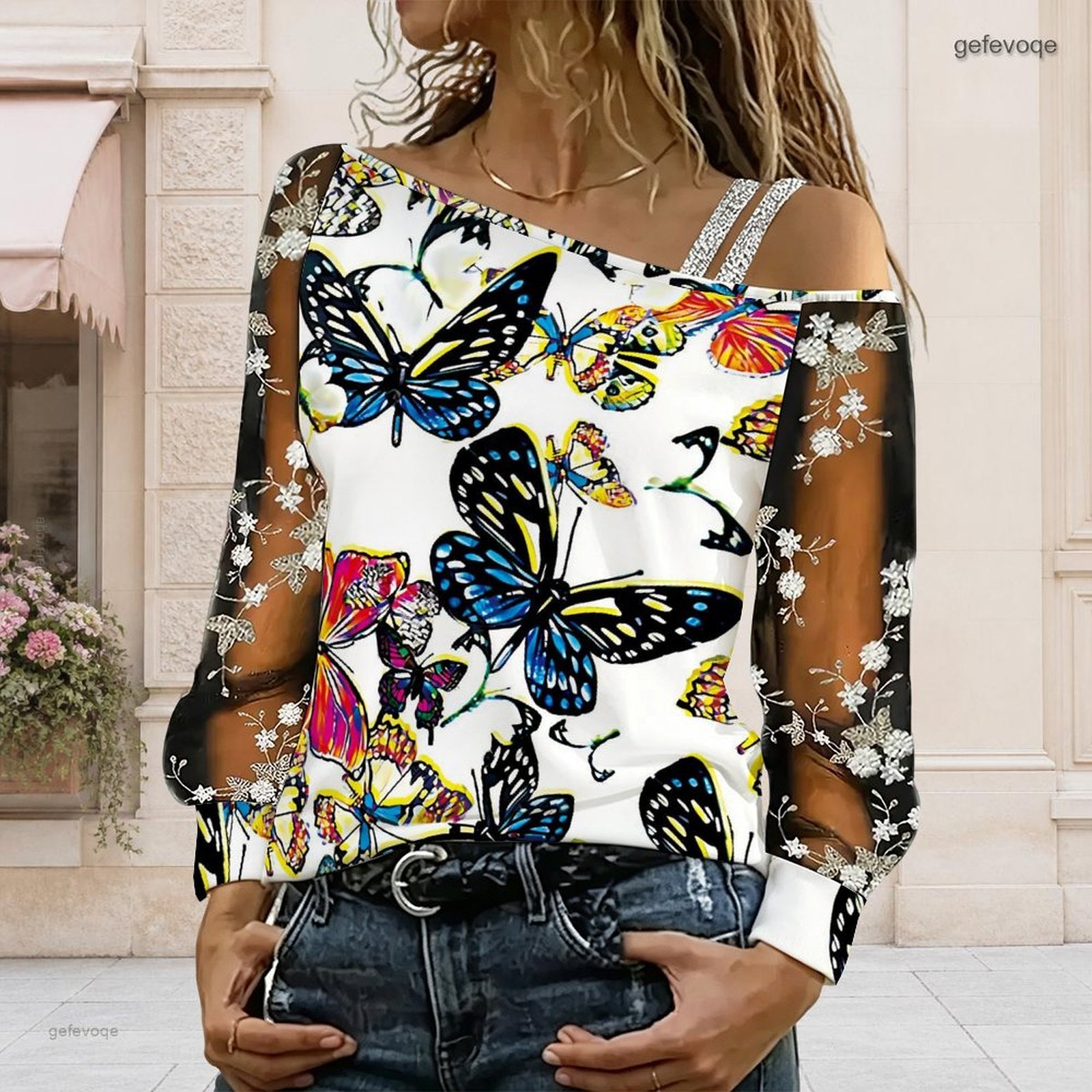 Women Off Shoulder Blouse Asym - Blouse Off Shoulder recension och pris