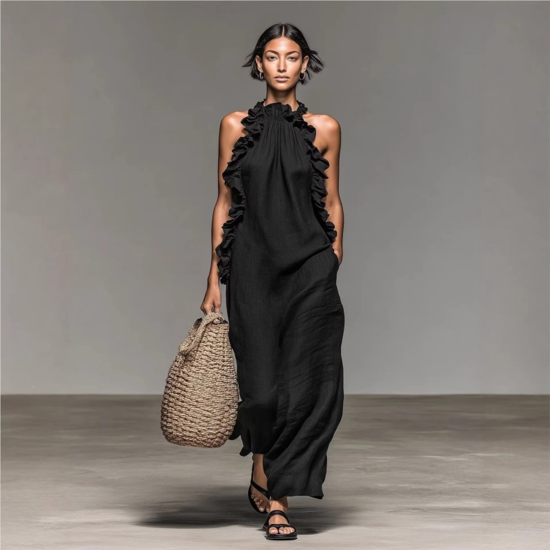 Customization Women's Sexy Hal - Maxi Dress Halter recension och pris