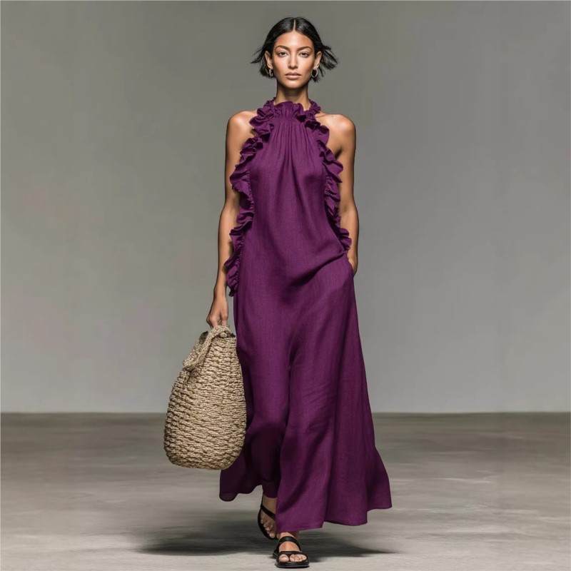 Customization Women's Sexy Hal - Maxi Dress Halter recension och pris